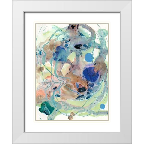 Merriment I White Modern Wood Framed Art Print with Double Matting by Ludwig, Alicia