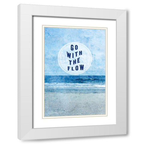 Paradise Sentiment I White Modern Wood Framed Art Print with Double Matting by Fagalde, Jarman