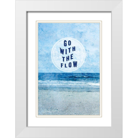 Paradise Sentiment I White Modern Wood Framed Art Print with Double Matting by Fagalde, Jarman