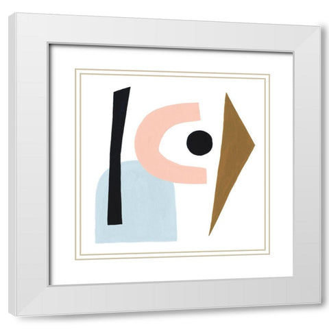 Informal Formation II White Modern Wood Framed Art Print with Double Matting by Popp, Grace