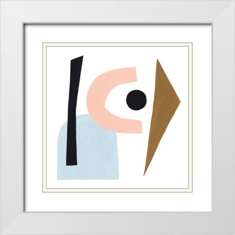 Informal Formation II White Modern Wood Framed Art Print with Double Matting by Popp, Grace