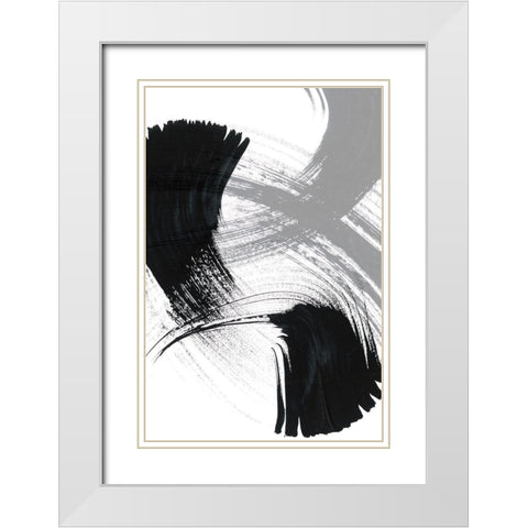 Reveal I White Modern Wood Framed Art Print with Double Matting by Chandler, Sharon
