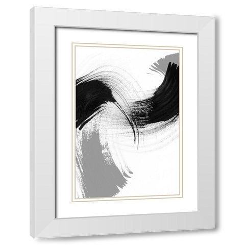 Reveal IV White Modern Wood Framed Art Print with Double Matting by Chandler, Sharon