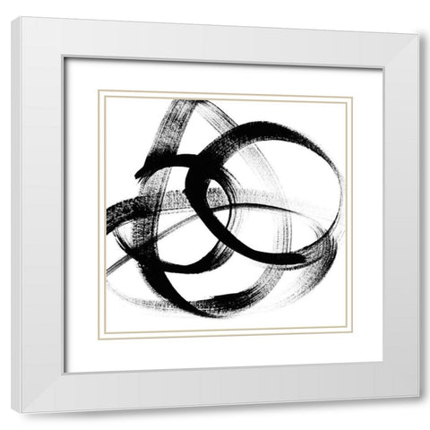 Follow Me II White Modern Wood Framed Art Print with Double Matting by Chandler, Sharon