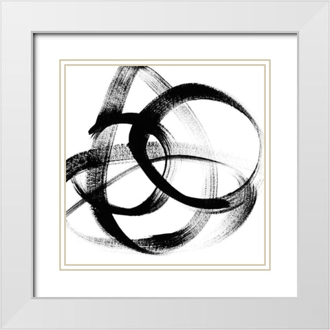 Follow Me II White Modern Wood Framed Art Print with Double Matting by Chandler, Sharon