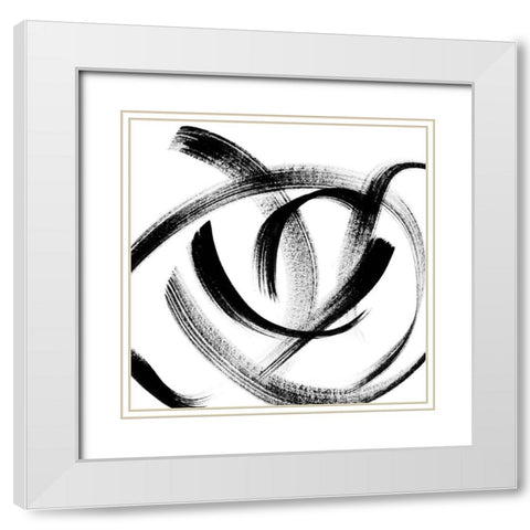 Follow Me III White Modern Wood Framed Art Print with Double Matting by Chandler, Sharon