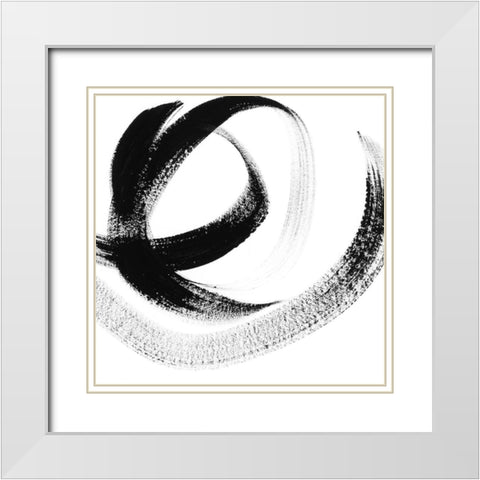Follow Me IV White Modern Wood Framed Art Print with Double Matting by Chandler, Sharon