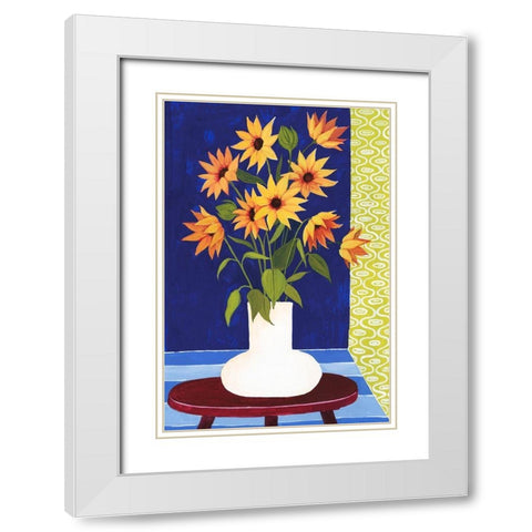 Flowers for Friday II White Modern Wood Framed Art Print with Double Matting by Popp, Grace