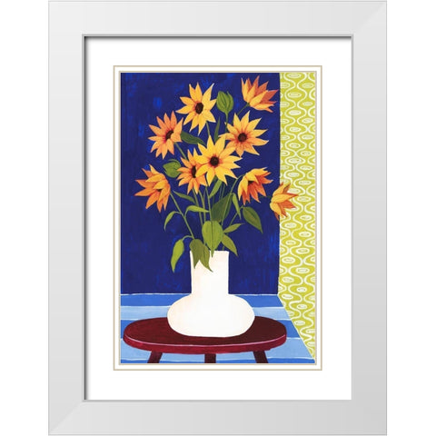 Flowers for Friday II White Modern Wood Framed Art Print with Double Matting by Popp, Grace