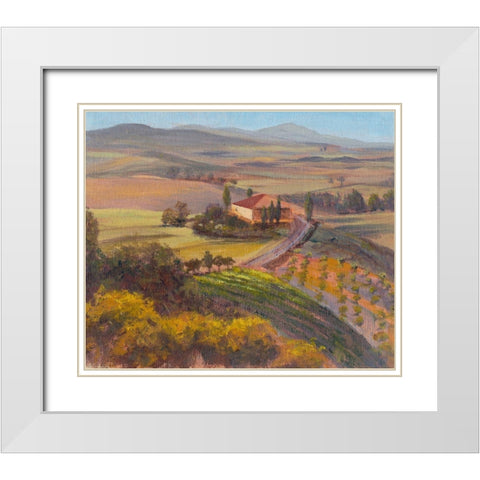 Nostalgic Tuscany I White Modern Wood Framed Art Print with Double Matting by Iafrate, Sandra