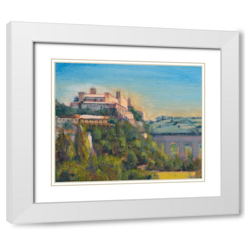 Nostalgic Tuscany II White Modern Wood Framed Art Print with Double Matting by Iafrate, Sandra