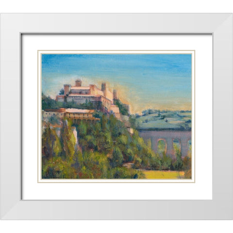 Nostalgic Tuscany II White Modern Wood Framed Art Print with Double Matting by Iafrate, Sandra