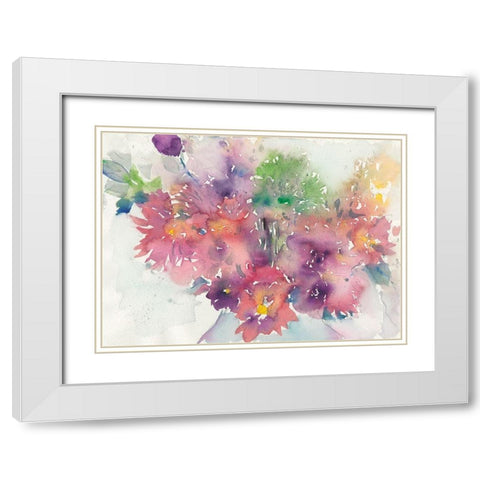 The Arrangement White Modern Wood Framed Art Print with Double Matting by Dixon, Samuel