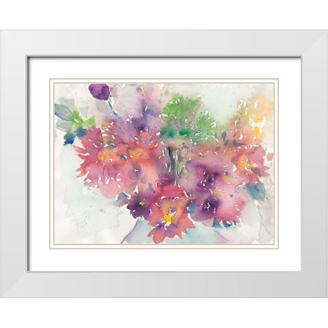 The Arrangement White Modern Wood Framed Art Print with Double Matting by Dixon, Samuel
