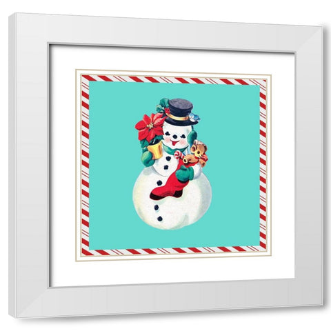 1955 Christmas I White Modern Wood Framed Art Print with Double Matting by Ludwig, Alicia