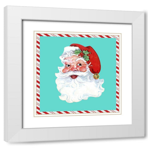 1955 Christmas II White Modern Wood Framed Art Print with Double Matting by Ludwig, Alicia