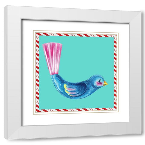 1955 Christmas IV White Modern Wood Framed Art Print with Double Matting by Ludwig, Alicia