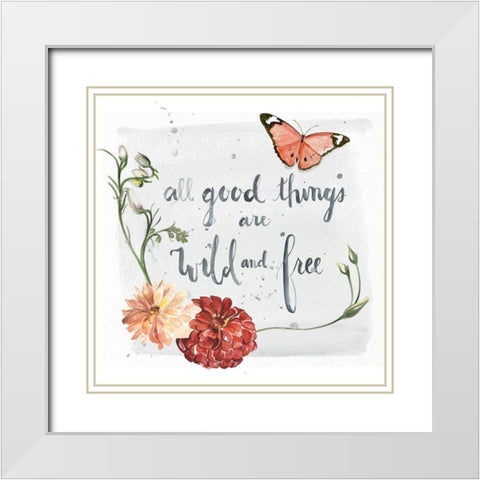 Summer Free I White Modern Wood Framed Art Print with Double Matting by Parker, Jennifer Paxton