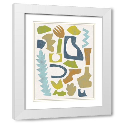 Swift II White Modern Wood Framed Art Print with Double Matting by Zarris, Chariklia