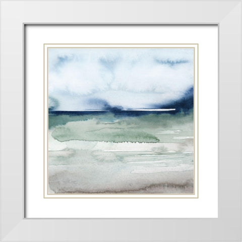 Uplands I White Modern Wood Framed Art Print with Double Matting by Popp, Grace