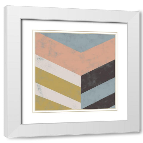 Stride I White Modern Wood Framed Art Print with Double Matting by Zarris, Charliklia