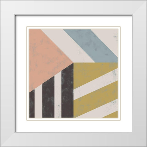 Stride II White Modern Wood Framed Art Print with Double Matting by Zarris, Charliklia