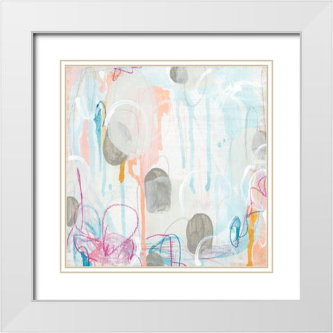 Interior Orbit II White Modern Wood Framed Art Print with Double Matting by Vess, June Erica