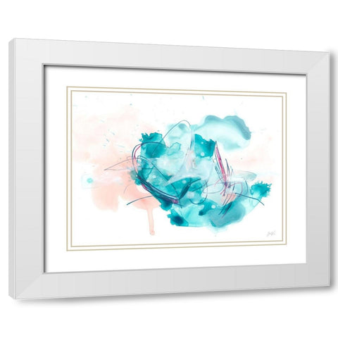 Pileus II White Modern Wood Framed Art Print with Double Matting by Vess, June Erica