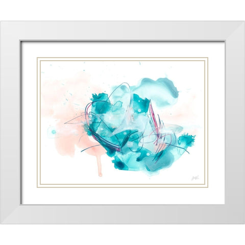 Pileus II White Modern Wood Framed Art Print with Double Matting by Vess, June Erica
