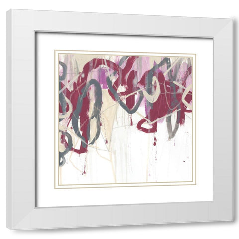 Chrystalline Structure I White Modern Wood Framed Art Print with Double Matting by Vess, June Erica