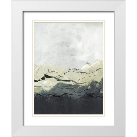 Winter Mountains II White Modern Wood Framed Art Print with Double Matting by Parker, Jennifer Paxton