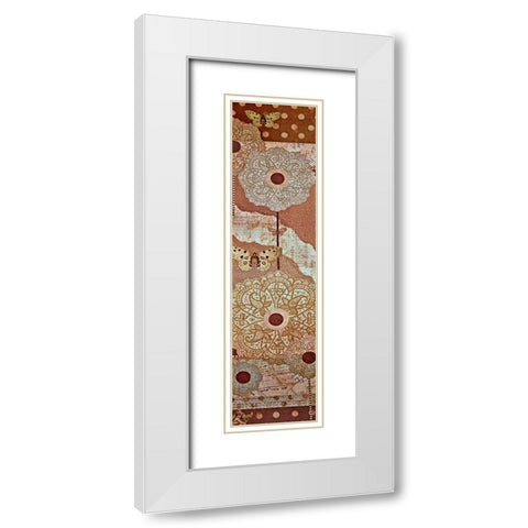 Lace Flower I White Modern Wood Framed Art Print with Double Matting by Perkins, Greg