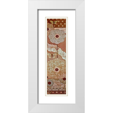 Lace Flower I White Modern Wood Framed Art Print with Double Matting by Perkins, Greg