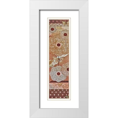 Lace Flower II White Modern Wood Framed Art Print with Double Matting by Perkins, Greg