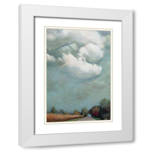 Beach Lane Wainscott Beach White Modern Wood Framed Art Print with Double Matting by Romm, Steven