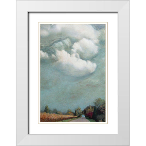 Beach Lane Wainscott Beach White Modern Wood Framed Art Print with Double Matting by Romm, Steven