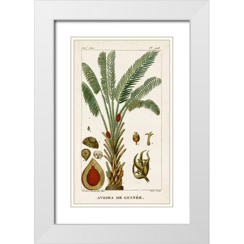 Turpin Exotic Palms VI White Modern Wood Framed Art Print with Double Matting by Turpin