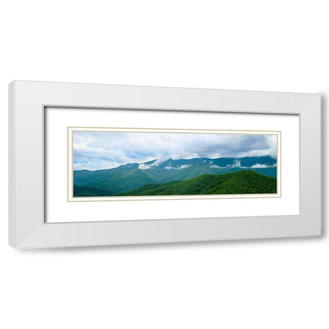 Misty Mountains II White Modern Wood Framed Art Print with Double Matting by McLoughlin, James