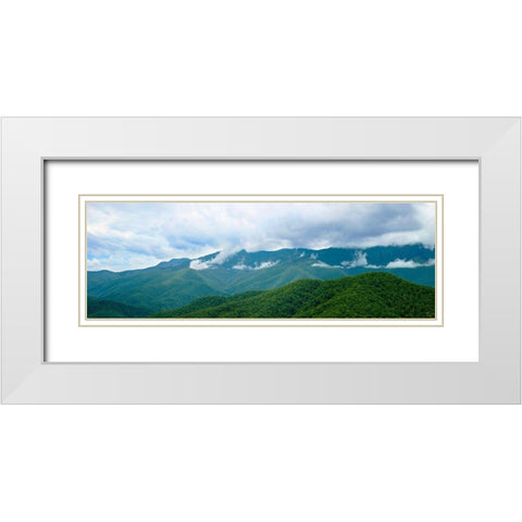 Misty Mountains II White Modern Wood Framed Art Print with Double Matting by McLoughlin, James