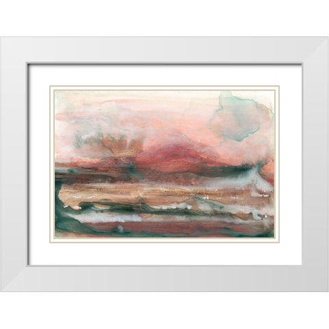 Lost Horizon I White Modern Wood Framed Art Print with Double Matting by Stramel, Renee W.