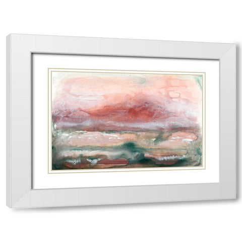Lost Horizon II White Modern Wood Framed Art Print with Double Matting by Stramel, Renee W.