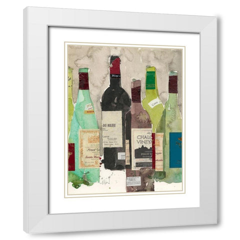 Red or White I White Modern Wood Framed Art Print with Double Matting by Dixon, Samuel