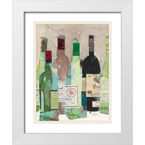 Red or White II White Modern Wood Framed Art Print with Double Matting by Dixon, Samuel