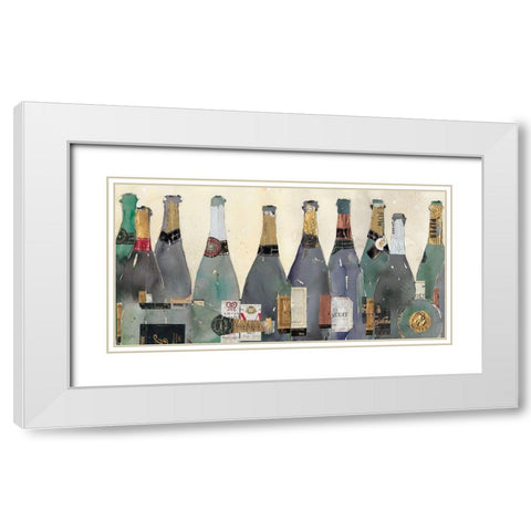Uncorked II White Modern Wood Framed Art Print with Double Matting by Dixon, Samuel