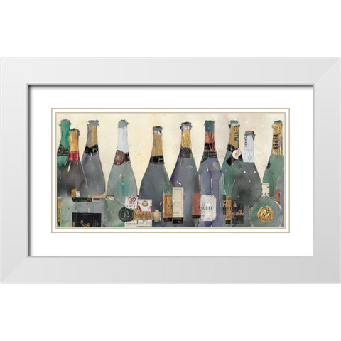 Uncorked II White Modern Wood Framed Art Print with Double Matting by Dixon, Samuel
