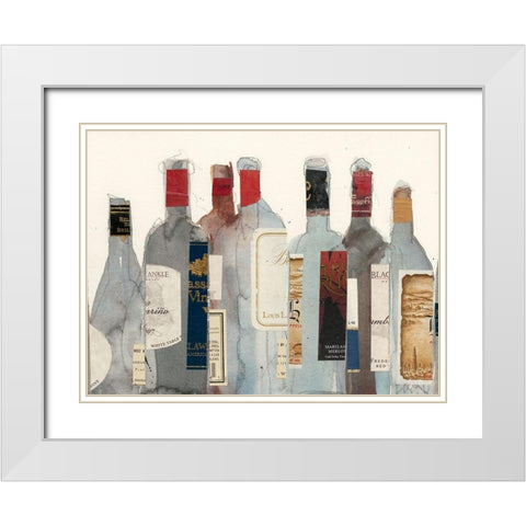 Wine and Spirit I White Modern Wood Framed Art Print with Double Matting by Dixon, Samuel