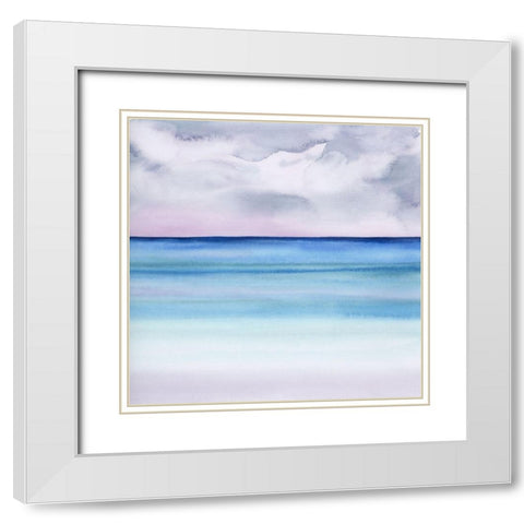 Twilight Sands I White Modern Wood Framed Art Print with Double Matting by Popp, Grace