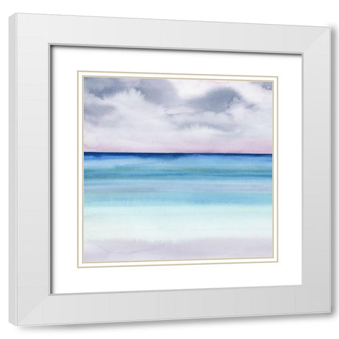 Twilight Sands II White Modern Wood Framed Art Print with Double Matting by Popp, Grace