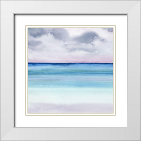 Twilight Sands II White Modern Wood Framed Art Print with Double Matting by Popp, Grace