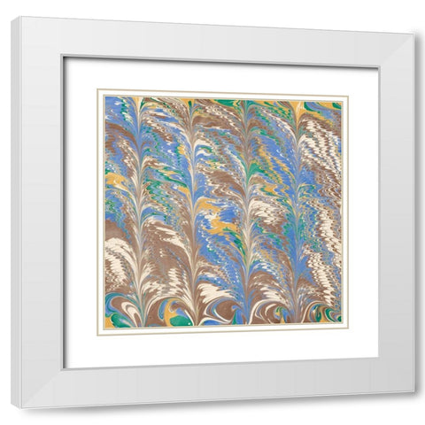 Florentine II White Modern Wood Framed Art Print with Double Matting by Unknown